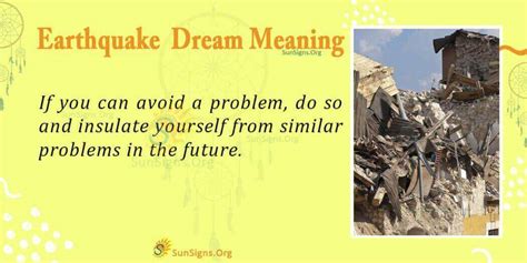 dreaming about an earthquake|Dream Of Earthquake: Interpret Now! .